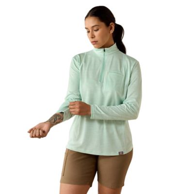 Ariat Women's Rebar Evolution 1/2 Zip Long Sleeve Tops