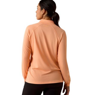 Image showing  Women's Rebar Heat Fighter 1/2 Zip Long Sleeve T-Shirt