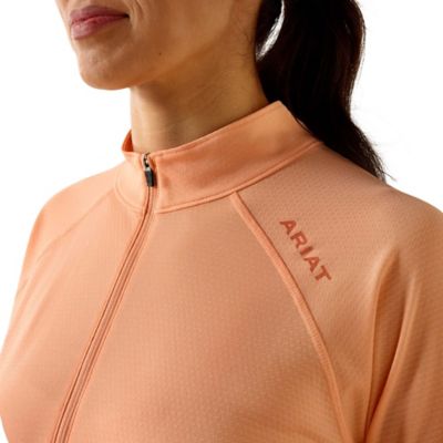 Image showing  Women's Rebar Heat Fighter 1/2 Zip Long Sleeve T-Shirt