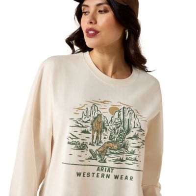Image showing  Women's Canvas Oversized Long Sleeve T-Shirt