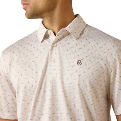 Image showing  Men's All Over Print Classic Fit Short Sleeve Polo