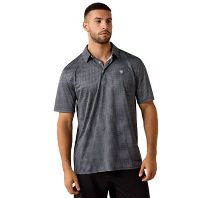 Ariat Men's All Over Print Classic Fit Short Sleeve Polo