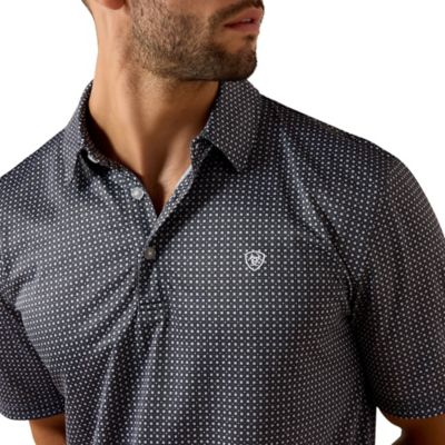 Image showing  Men's All Over Print Classic Fit Short Sleeve Polo