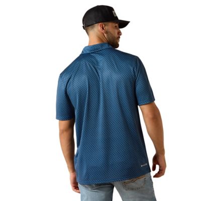 Image showing  Men's All Over Print Classic Fit Short Sleeve Polo