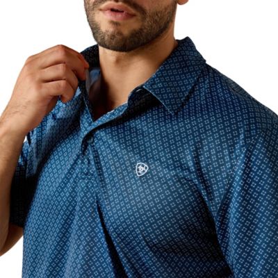 Image showing  Men's All Over Print Classic Fit Short Sleeve Polo