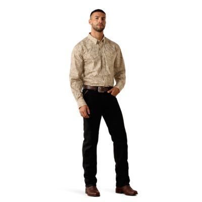 Image showing  Men's Trevon Classic Fit Snap Long Sleeve Shirt