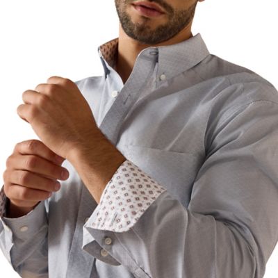 Image showing  Men's Wrinkle Free Leandro Classic Fit Long Sleeve Shirt