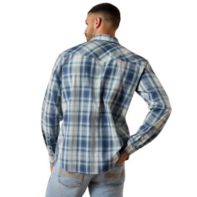 Image showing  Men's Retro Heathcliff Fitted Snap Long Sleeve Shirt