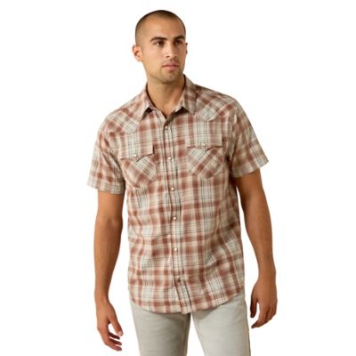 Ariat Men's Retro Hilliard Fitted Snap Short Sleeve Shirt