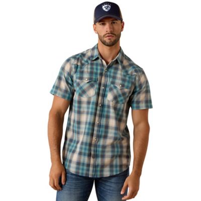 Ariat Men's Retro Halden Fitted Snap Short Sleeve Shirt