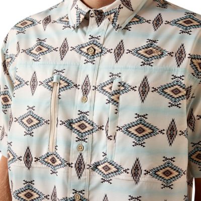 Image showing  Men's Printed VentTEK Classic Fit Short Sleeve Shirt