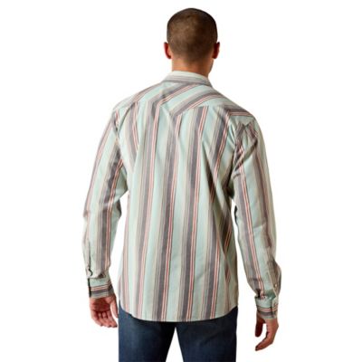 Image showing  Men's Retro Hesperus Fitted Snap Long Sleeve Shirt