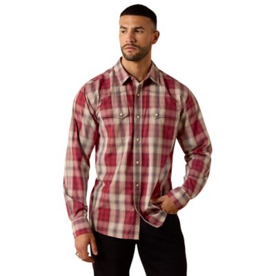 Ariat Men's Retro Hawthorne Fitted Snap Long Sleeve Shirt