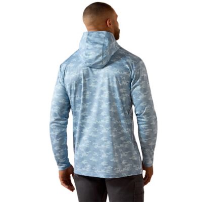 Image showing  Men's Rebar Sunblocker Printed Craft Hooded Long Sleeve T-Shirt
