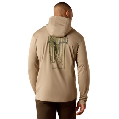 Image showing 1 th Ariat Men's Rebar Sunblocker Outdoor Hooded Long Sleeve T-Shirt
