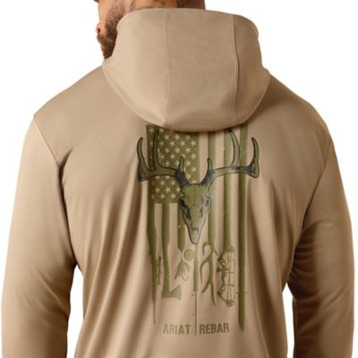 Image showing 2 th Ariat Men's Rebar Sunblocker Outdoor Hooded Long Sleeve T-Shirt