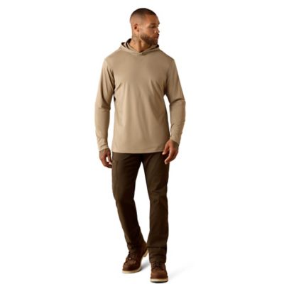 Image showing 4 th Ariat Men's Rebar Sunblocker Outdoor Hooded Long Sleeve T-Shirt