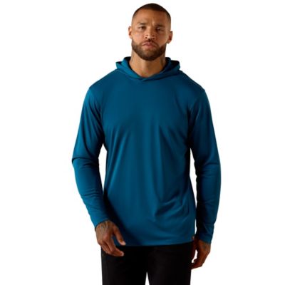 Image showing  Men's Rebar Sunblocker Outdoor Hooded Long Sleeve T-Shirt