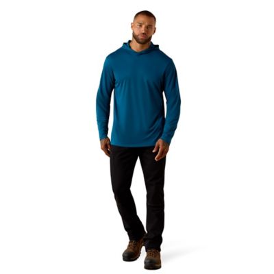 Image showing  Men's Rebar Sunblocker Outdoor Hooded Long Sleeve T-Shirt