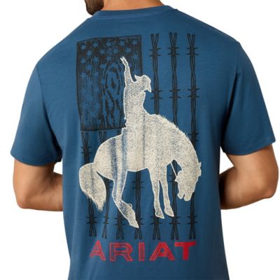 Image showing  Men'd Flag Bronco Short Sleeve Graphic T-Shirt
