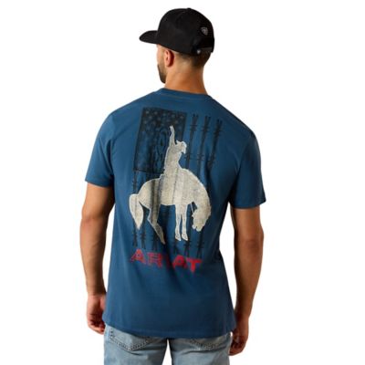 Image showing  Men'd Flag Bronco Short Sleeve Graphic T-Shirt