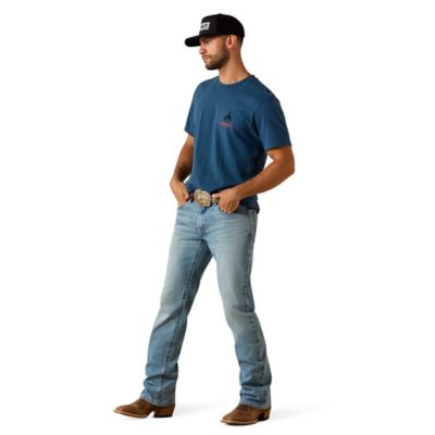 Image showing  Men'd Flag Bronco Short Sleeve Graphic T-Shirt