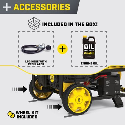 Image showing 7 th Champion Power Equipment 3800W Electric Start Dual Fuel RV Ready Portable Generator with CO Shield