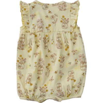 Image showing  Infant Girl Sleeveless Bee Print Romper