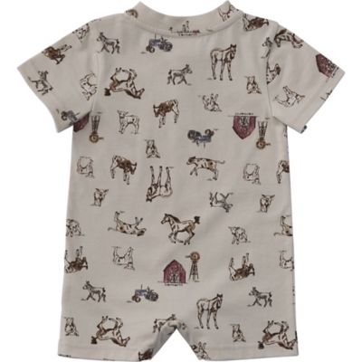 Image showing  Infant Boy Short Sleeve Outdoor Romper
