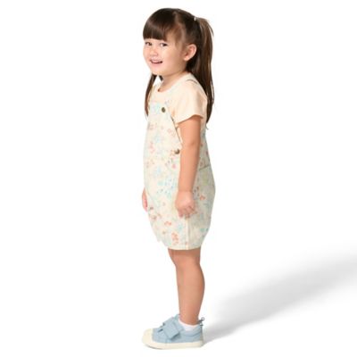 Image showing 2 th Carhartt Toddler Girl Short Sleeve Tee and Canvas Shortall 2 pc. Set