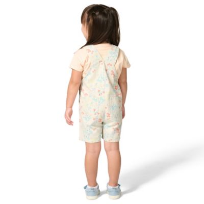 Image showing 3 th Carhartt Toddler Girl Short Sleeve Tee and Canvas Shortall 2 pc. Set