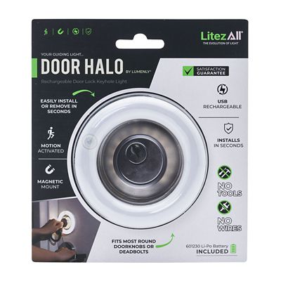 LitezAll Rechargeable Motion Activated Door Lock Keyhole Light