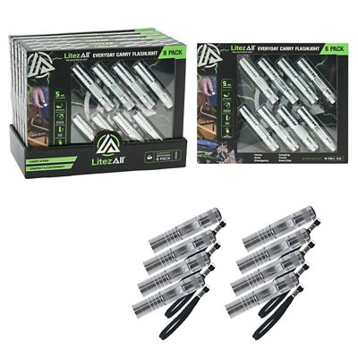 LitezAll Keychain Flashlight 8 pk. Gift Box
