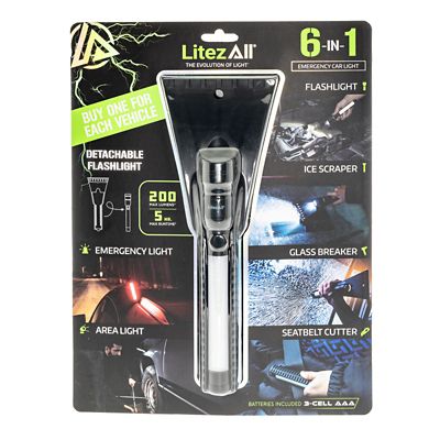 Image showing  Icy Light Ice Scraper with Removable Utility Flashlight