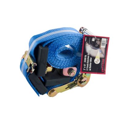 Image showing  Adjustable Tire Strap with E-Track Roller Fitting for Trailer Use