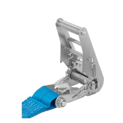 Image showing  Adjustable Tire Strap with E-Track Roller Fitting for Trailer Use