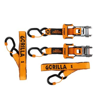 Image showing  Premium Ratchet Straps with Ergonomic Grip and Locking Caps - 2 pack