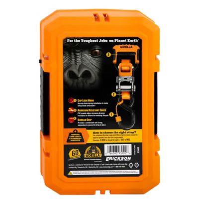 Image showing  Premium Ratchet Straps with Ergonomic Grip and Locking Caps - 2 pack