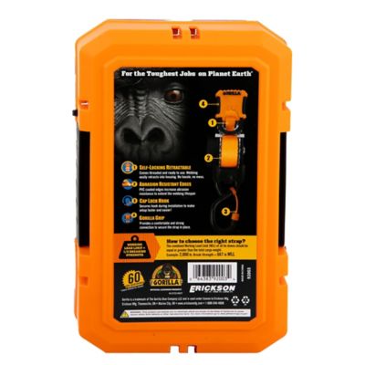 Image showing  Retractable Ratchet Tie Down Straps with Wide Comfort Grip and Locking Caps