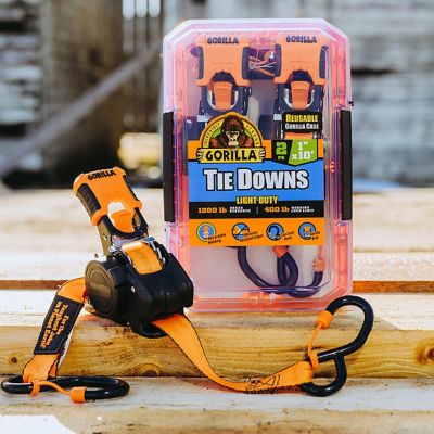 Image showing  Retractable Ratchet Tie Down Straps with Wide Comfort Grip and Locking Caps