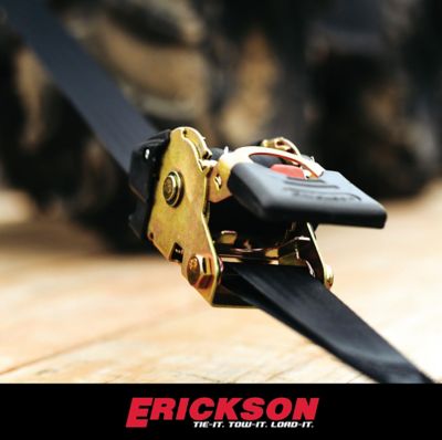 Image showing 6 th Erickson High-Capacity Retractable Ratchet Tie Downs for Large Equipment, Set of Two