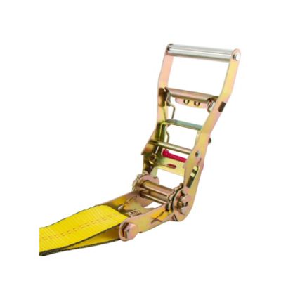 Image showing  Long Handle Ratchet Strap with Chain Leads and Bonus Web Clamp, Bulk