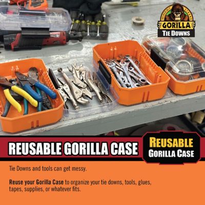 Image showing 8 th Gorilla Heavy Duty Ratchet Tie Down Straps with Comfort Grip and Secure Locking Caps - 2 Pack
