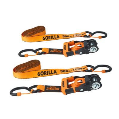 Image showing  Ratchet Tie Down Straps with Ergonomic Grip and Locking Caps