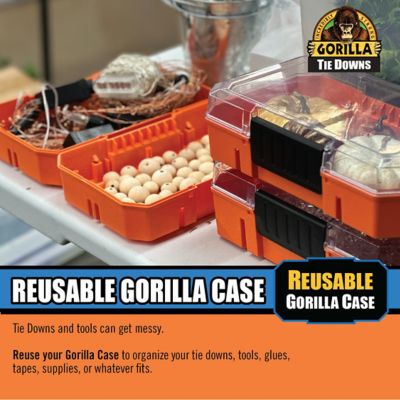 Image showing 6 th Gorilla Ratchet Tie Down Straps with Ergonomic Grip and Locking Caps