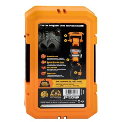 Image showing  Sliding Ratchet Straps with Ergonomic Grip and Locking Caps - 2 pack