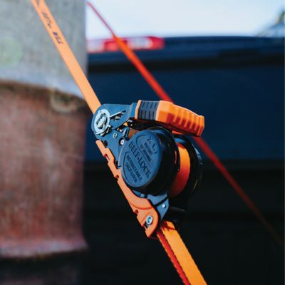 Image showing 8 th Gorilla Self-Locking Retractable Ratchet Tie Down Straps - 2 Pack