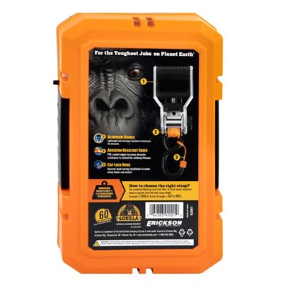 Image showing  Ratchet Tie Down Straps with Durable Aluminum Handle and Locking Caps - 4 Pack