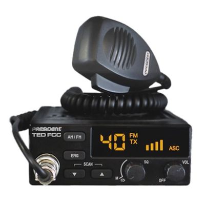 Image showing 7 th President CB Radio Starter Kit with TED FCC 40-Channel 12-Volt AM/FM CB Radio and Virginia F Magnet-Mount Antenna