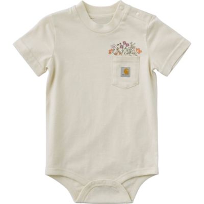 Image showing  Infant Girl Garden Patch Pocket Tee